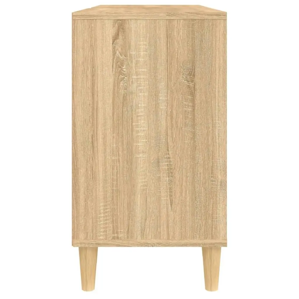 Sink Cabinet Sonoma Oak 80x33x60 cm Engineered Wood 821287