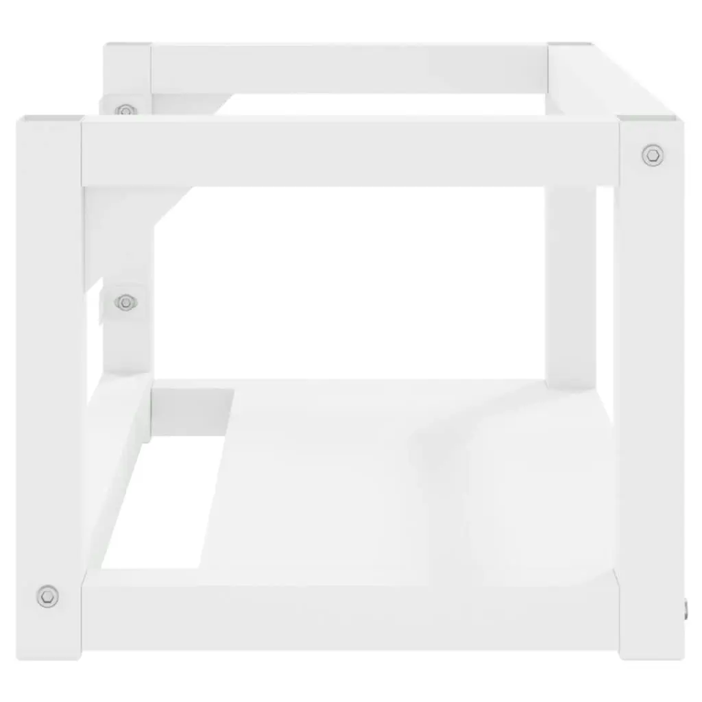 Wall-mounted Bathroom Washbasin Frame White 59x38x31 cm Iron 338491