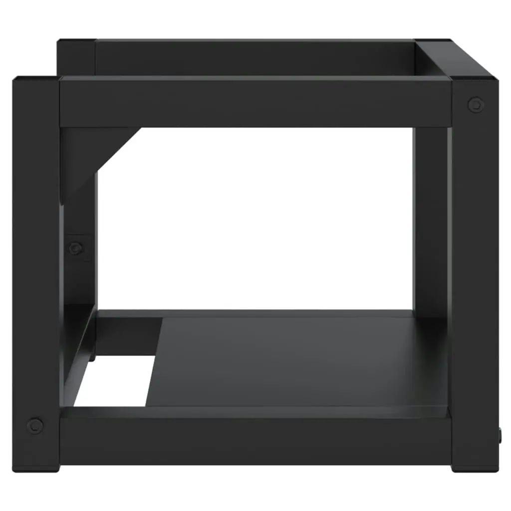 Wall-mounted Bathroom Washbasin Frame Black 40x38x31 cm Iron 338493