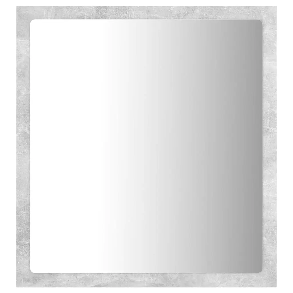 LED Bathroom Mirror Concrete Grey 40x8.5x37 cm Acrylic 804912