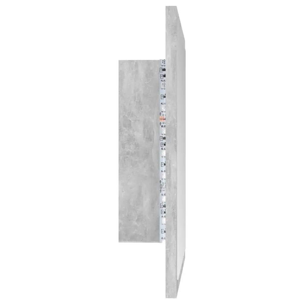 LED Bathroom Mirror Concrete Grey 40x8.5x37 cm Acrylic 804912