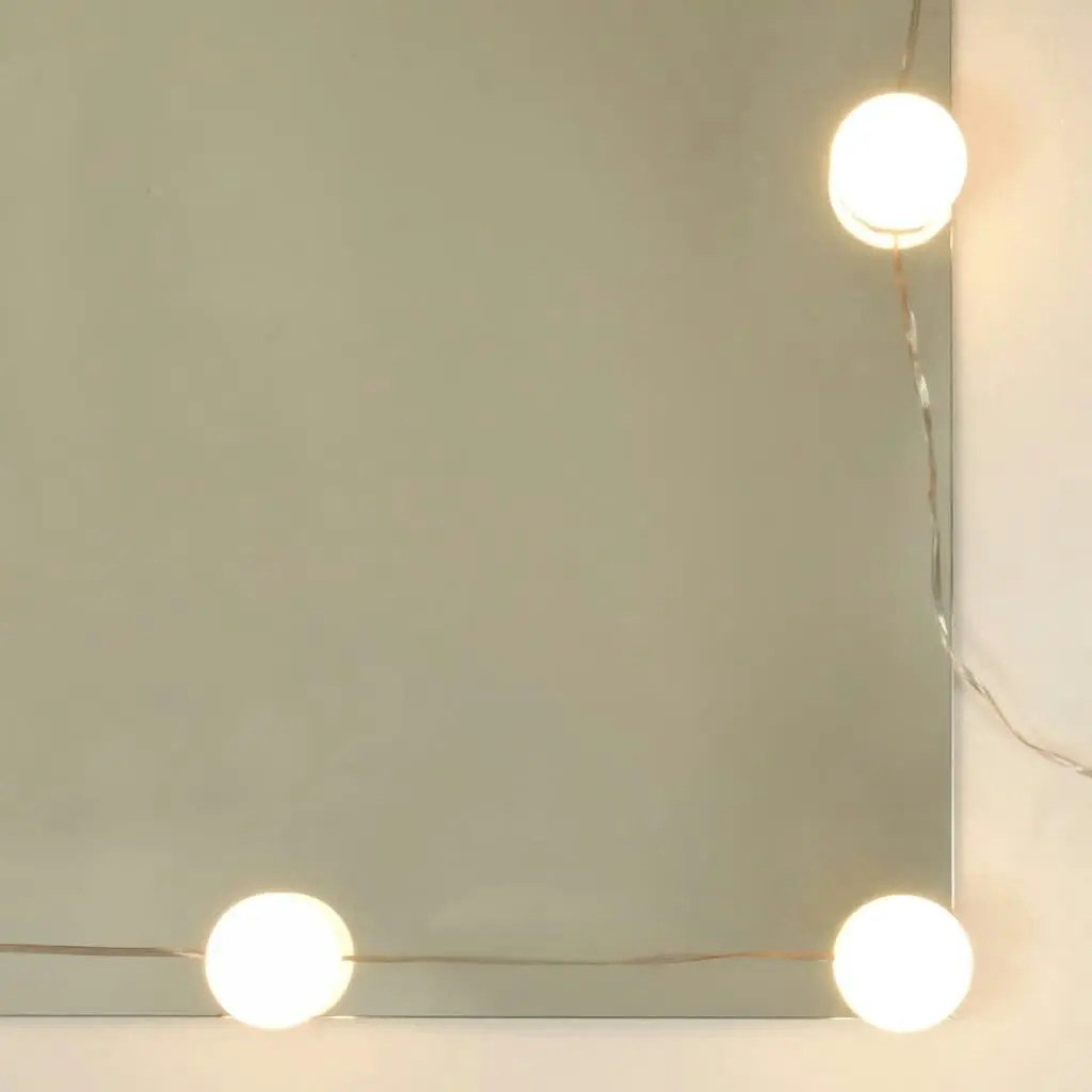 Mirror Cabinet with LED White 90x31.5x62 cm 808891