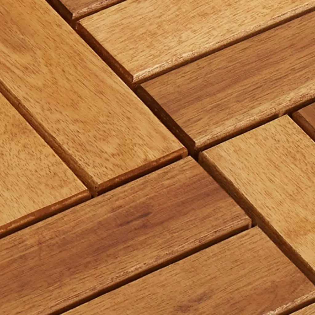 10 pcs Acacia Decking Tiles 30 x 30 cm 41585