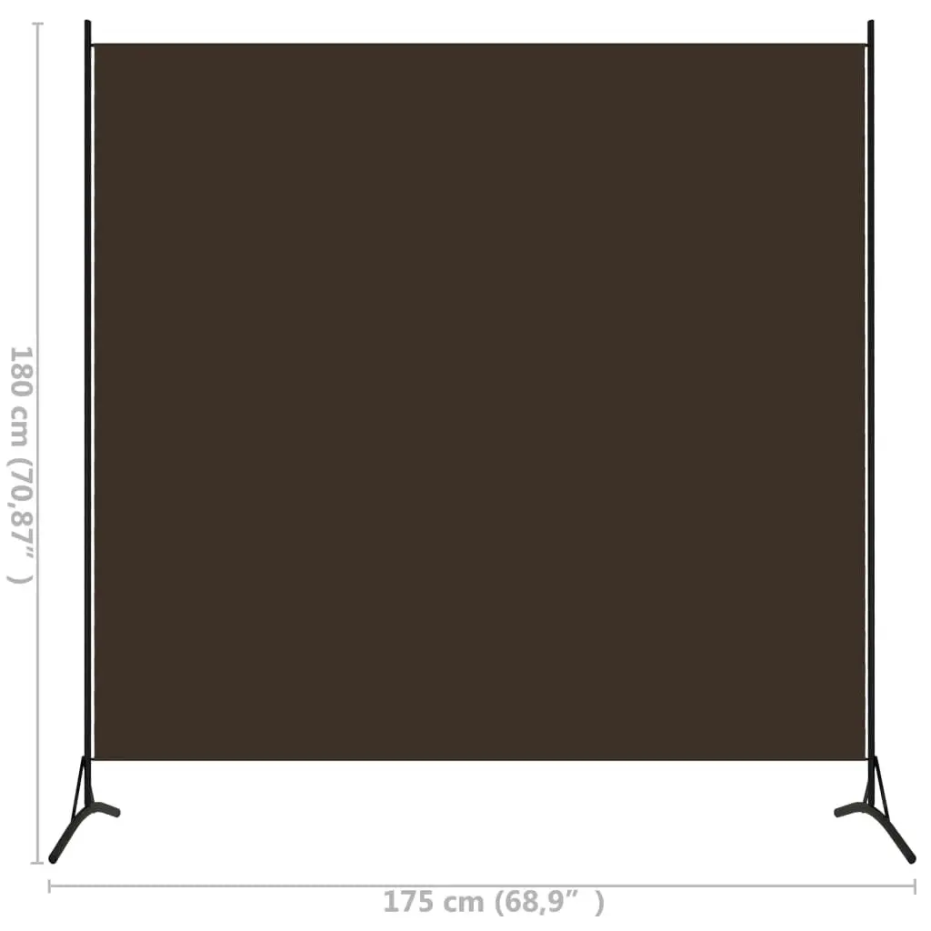 1-Panel Room Divider Brown 175x180 cm 320736