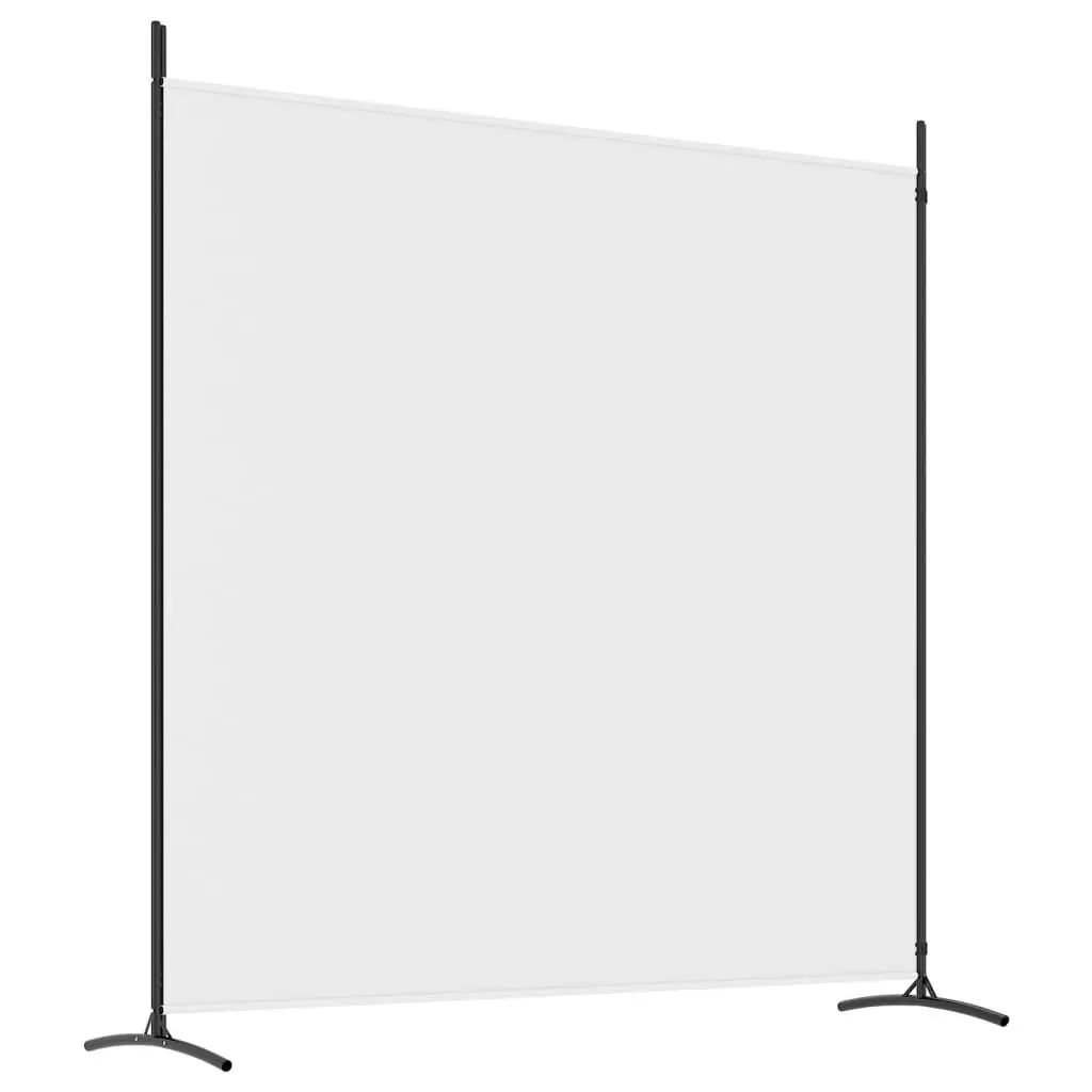 2-Panel Room Divider White 348x180 cm Fabric 350274