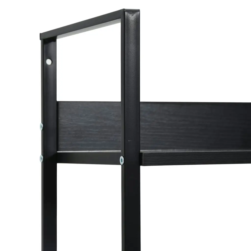 3-Layer Book Shelf Black 60x27.6x90.5 cm Engineered Wood 288218