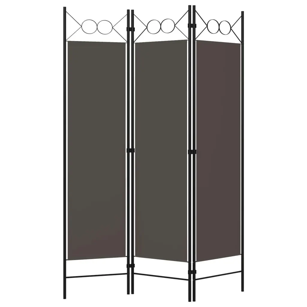 3-Panel Room Divider Anthracite 120x180 cm 320701