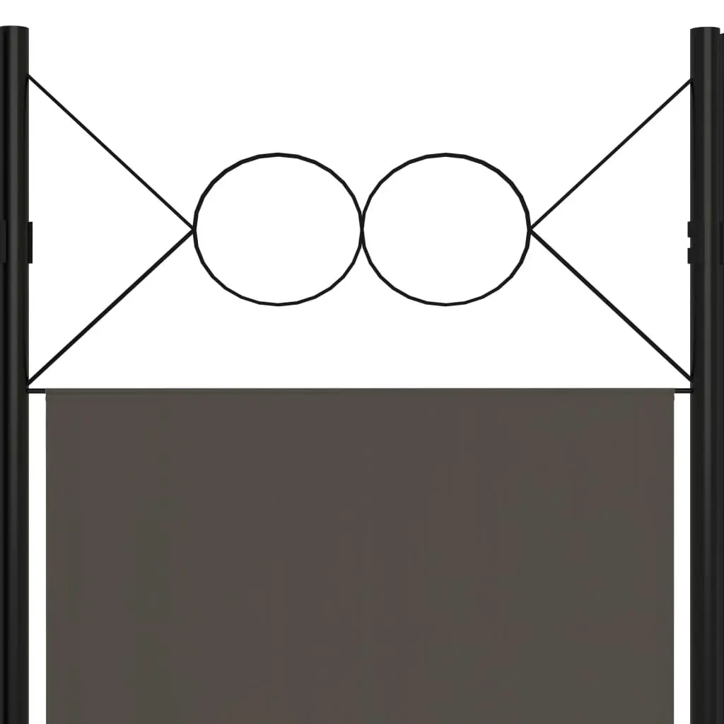 3-Panel Room Divider Anthracite 120x180 cm 320701