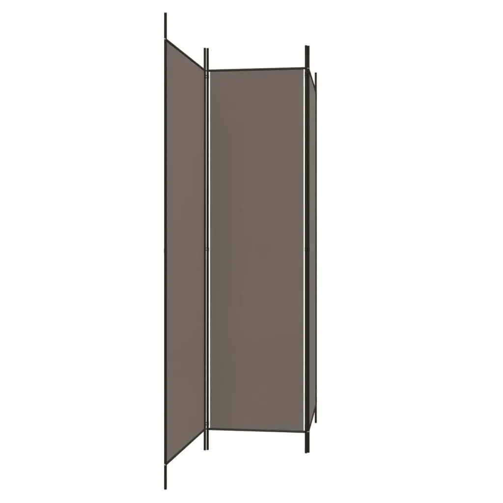 3-Panel Room Divider Anthracite 150x200 cm Fabric 350180