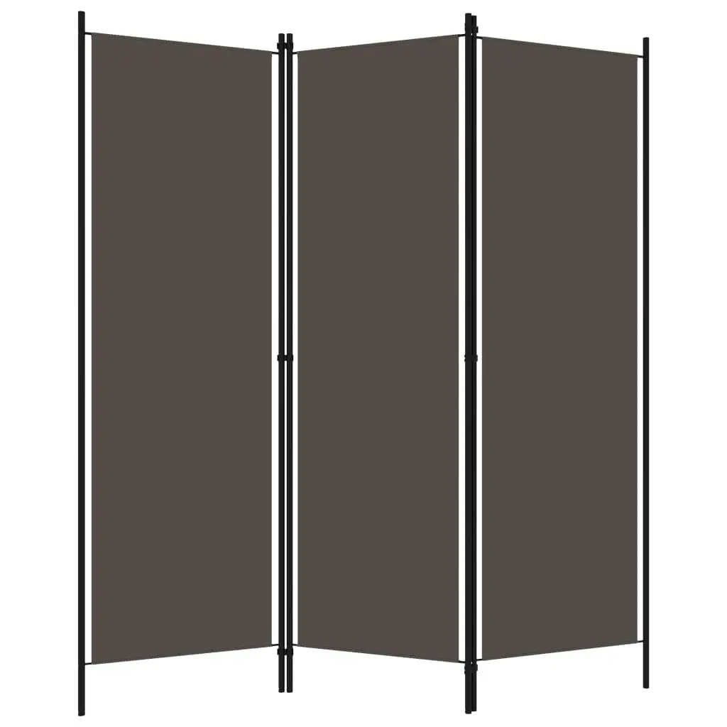 3-Panel Room Divider Anthracite 150x180 cm 320717