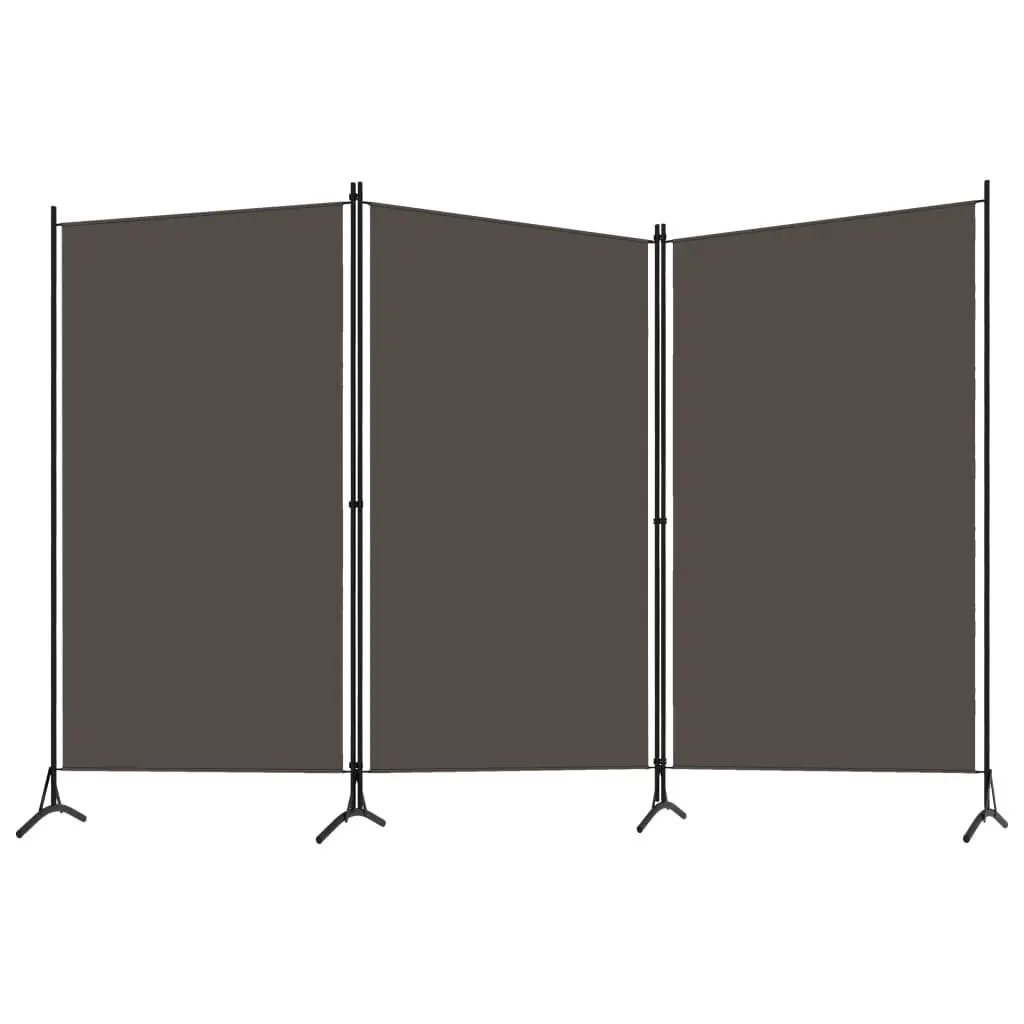 3-Panel Room Divider Anthracite 260x180 cm 320733