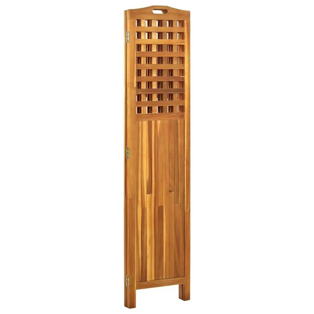 3-Panel Room Divider 121x2x170 cm Solid Acacia Wood 311878