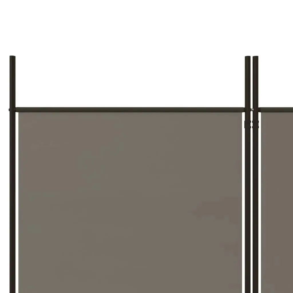 3-Panel Room Divider Anthracite 150x180 cm Fabric 350212