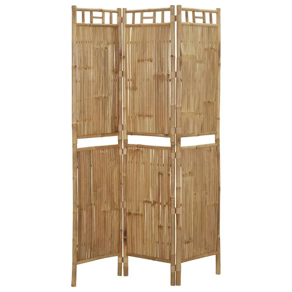 3-Panel Room Divider Bamboo 120x180 cm 341748