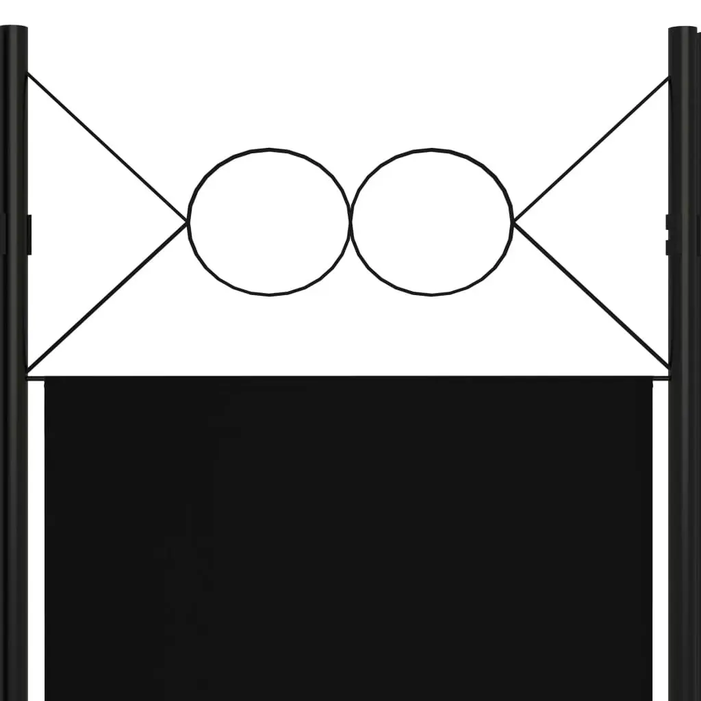 3-Panel Room Divider Black 120x180 cm 320702