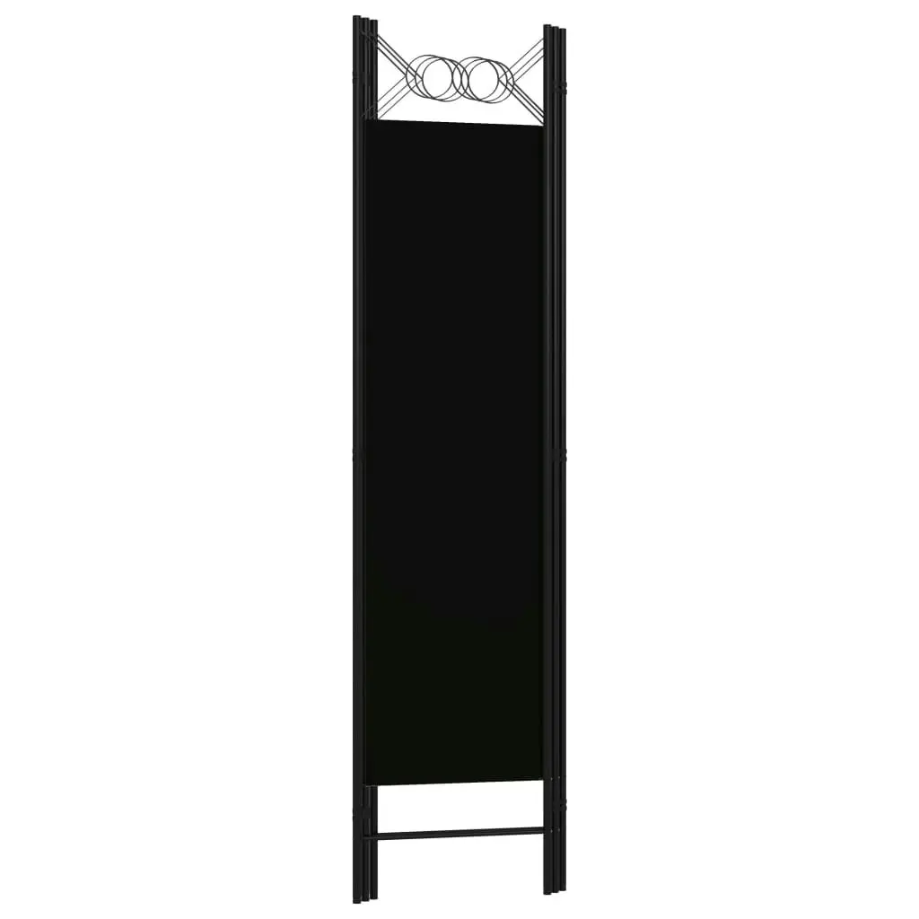 3-Panel Room Divider Black 120x180 cm 320702