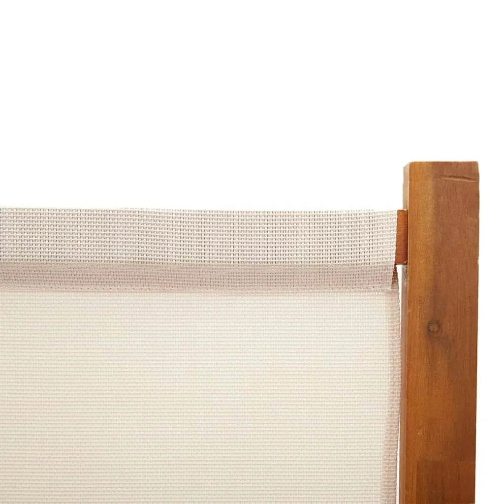 3-Panel Room Divider Cream White 210x180 cm 319183