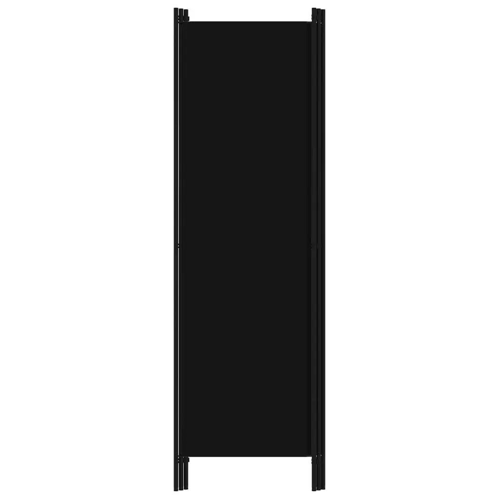 3-Panel Room Divider Black 150x180 cm 320718