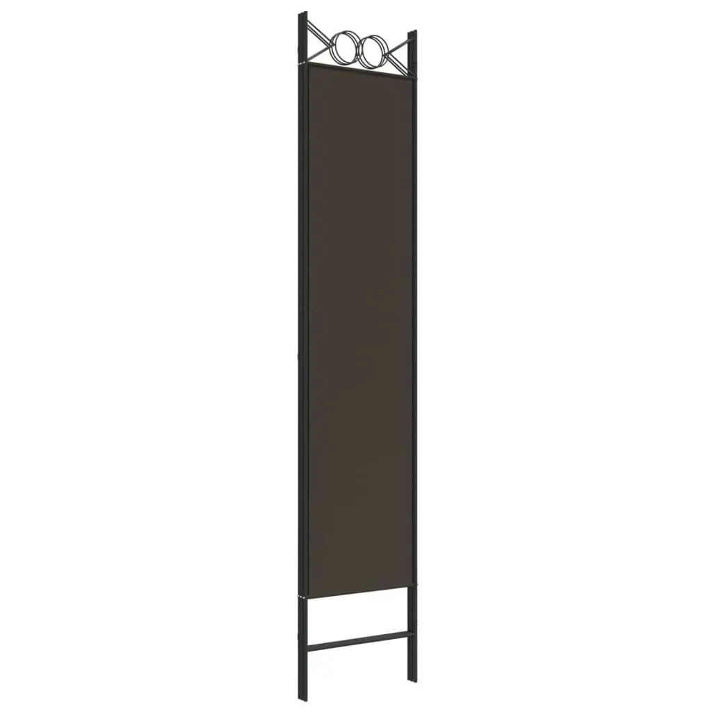 3-Panel Room Divider Brown 120x200 cm Fabric 350147