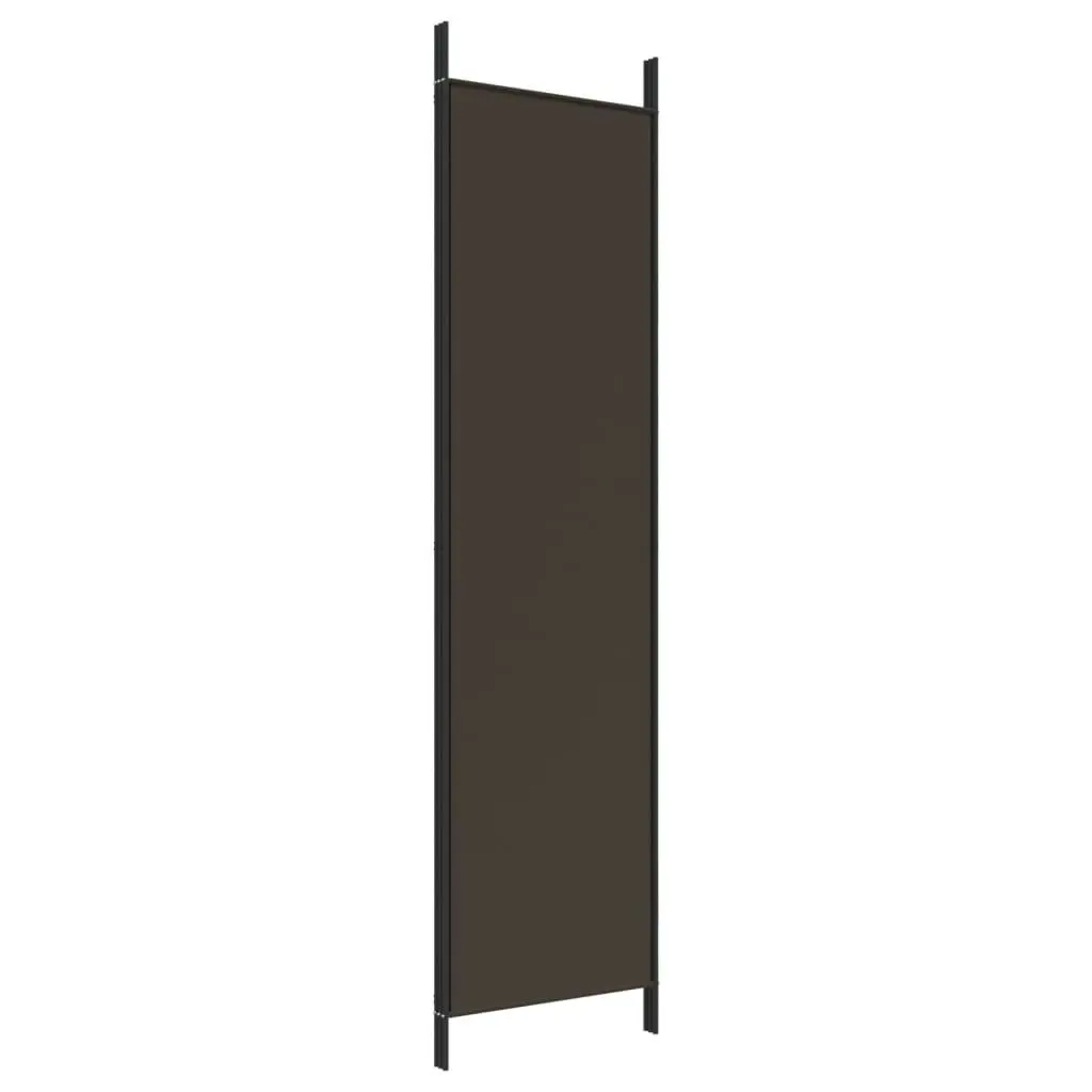 3-Panel Room Divider Brown 150x200 cm Fabric 350179