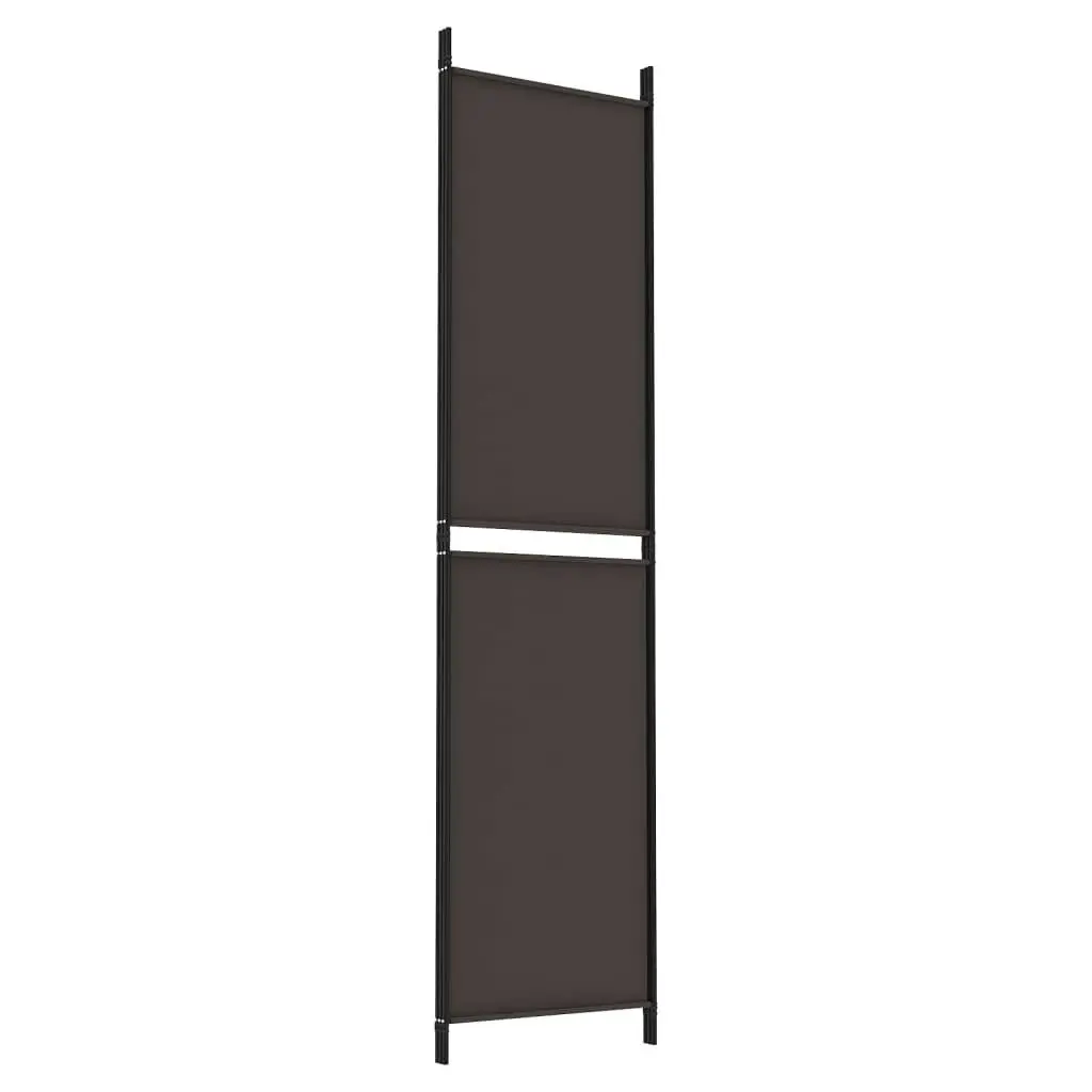 3-Panel Room Divider Brown 150x200 cm Fabric 350227