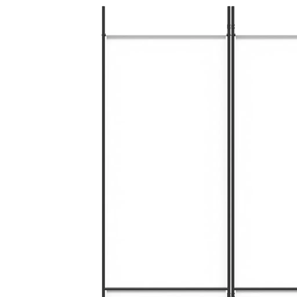 3-Panel Room Divider White 150x220 cm Fabric 350194