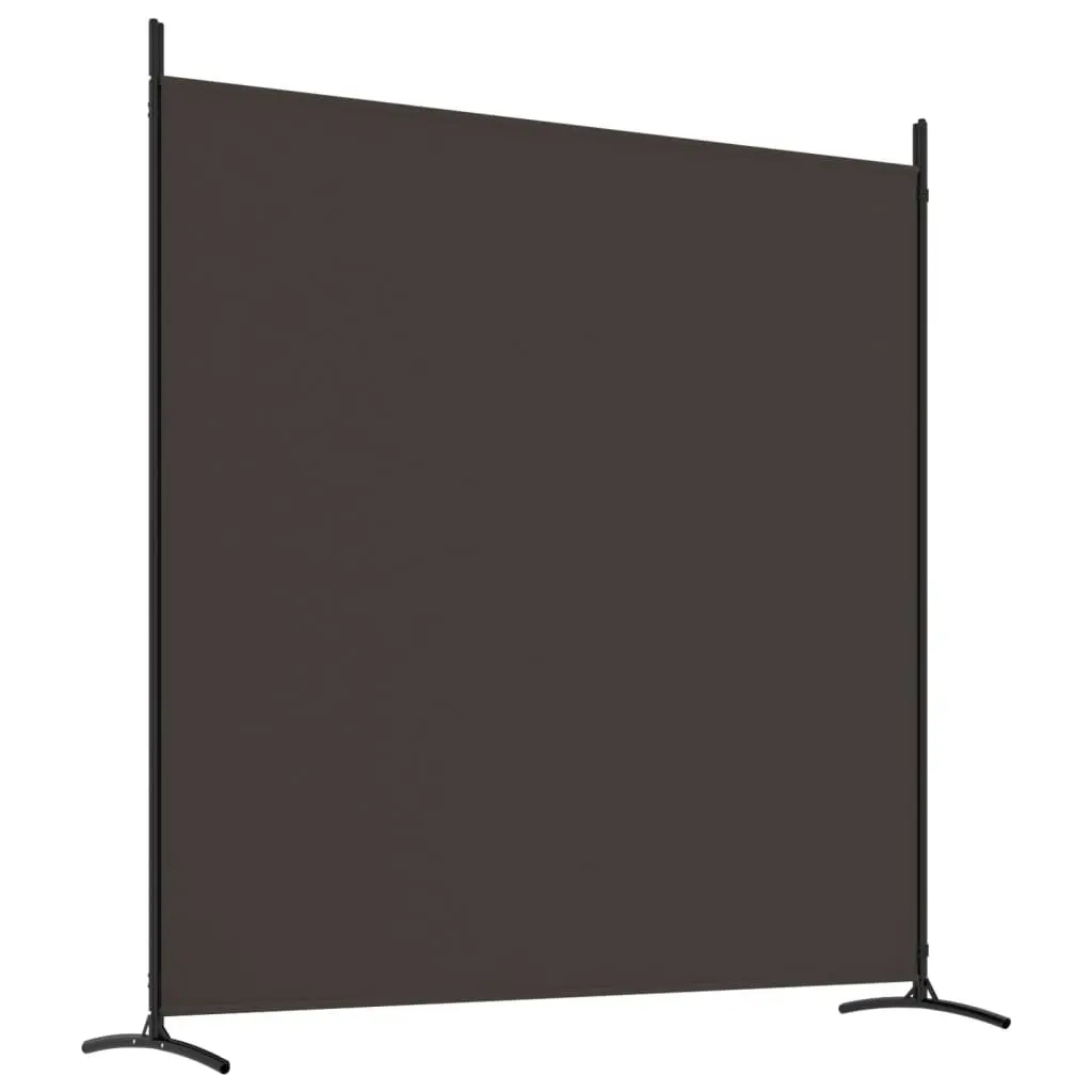 3-Panel Room Divider Brown 525x180 cm Fabric 350279