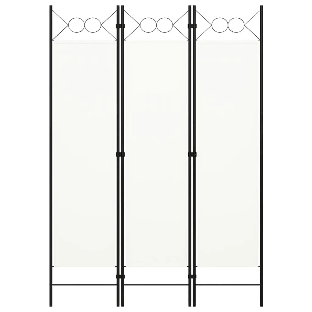 3-Panel Room Divider White 120x180 cm 320699