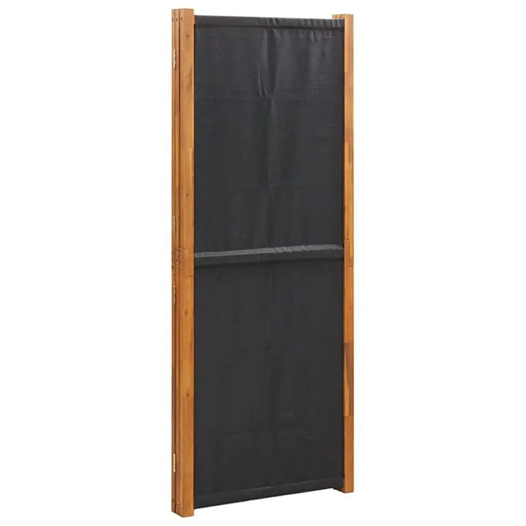 3-Panel Room Divider Black 210x180 cm 319179