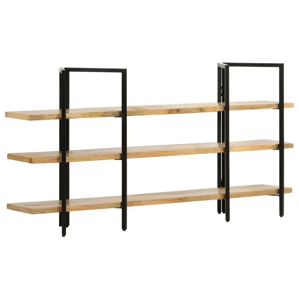 3-Tier Bookcase 160x31x80 cm Solid Mango Wood 286604