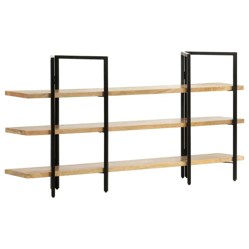 3-Tier Bookcase 160x31x80 cm Solid Mango Wood 286604