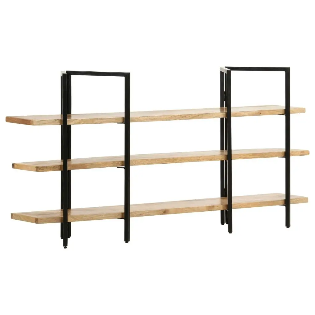 3-Tier Bookcase 160x31x80 cm Solid Mango Wood 286604