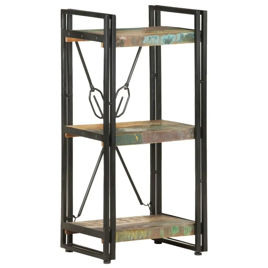 3-Tier Bookcase 40x30x80 cm Solid Reclaimed Wood 320630