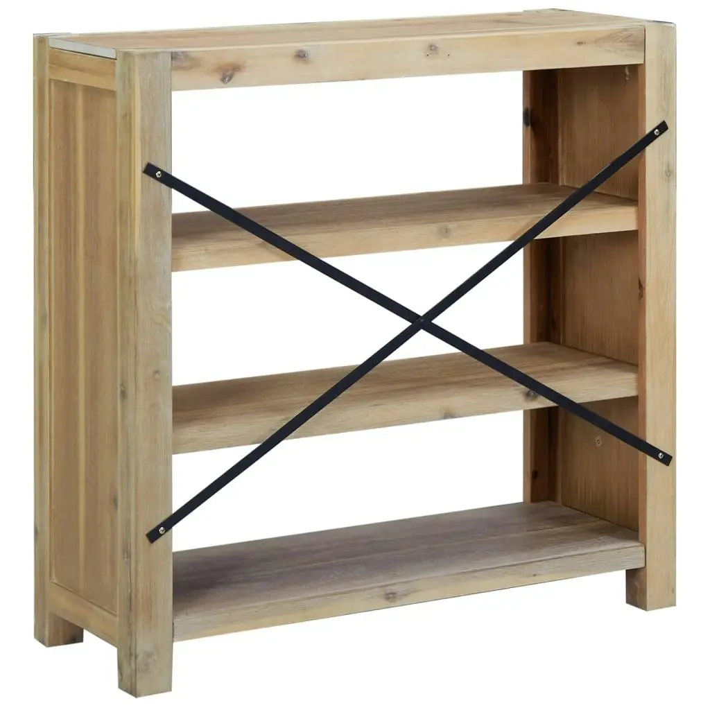 3-Tier Bookcase 80x30x80 cm Solid Wood Acacia 345086