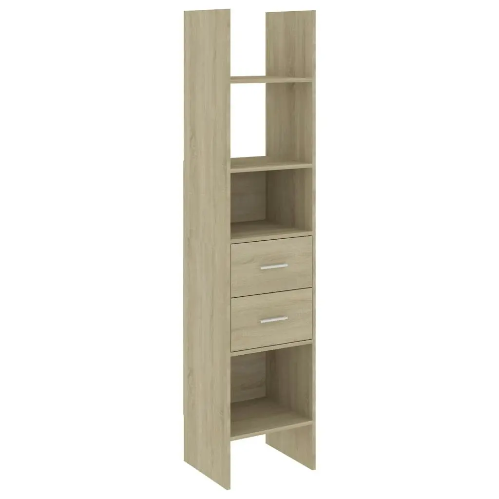 4 Piece Book Cabinet Set Sonoma Oak Engineered Wood 3079595