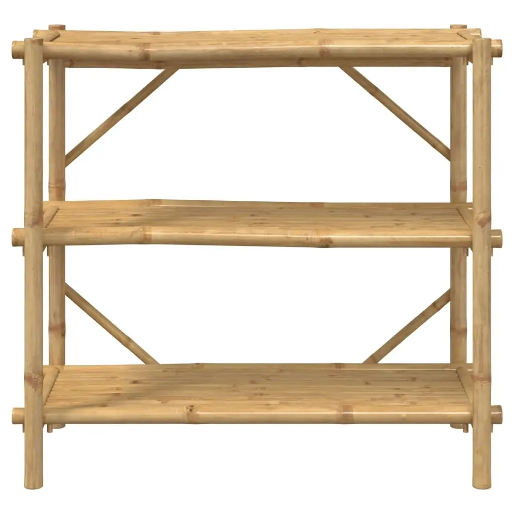 3-Layer Shelf 100x40x90 cm Bamboo 366458