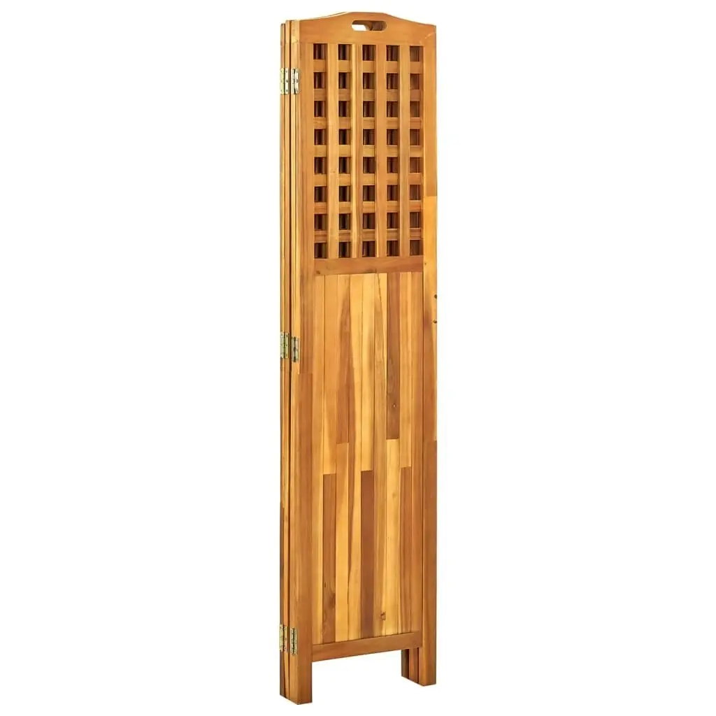 4-Panel Room Divider 161x2x170 cm Solid Acacia Wood 311880