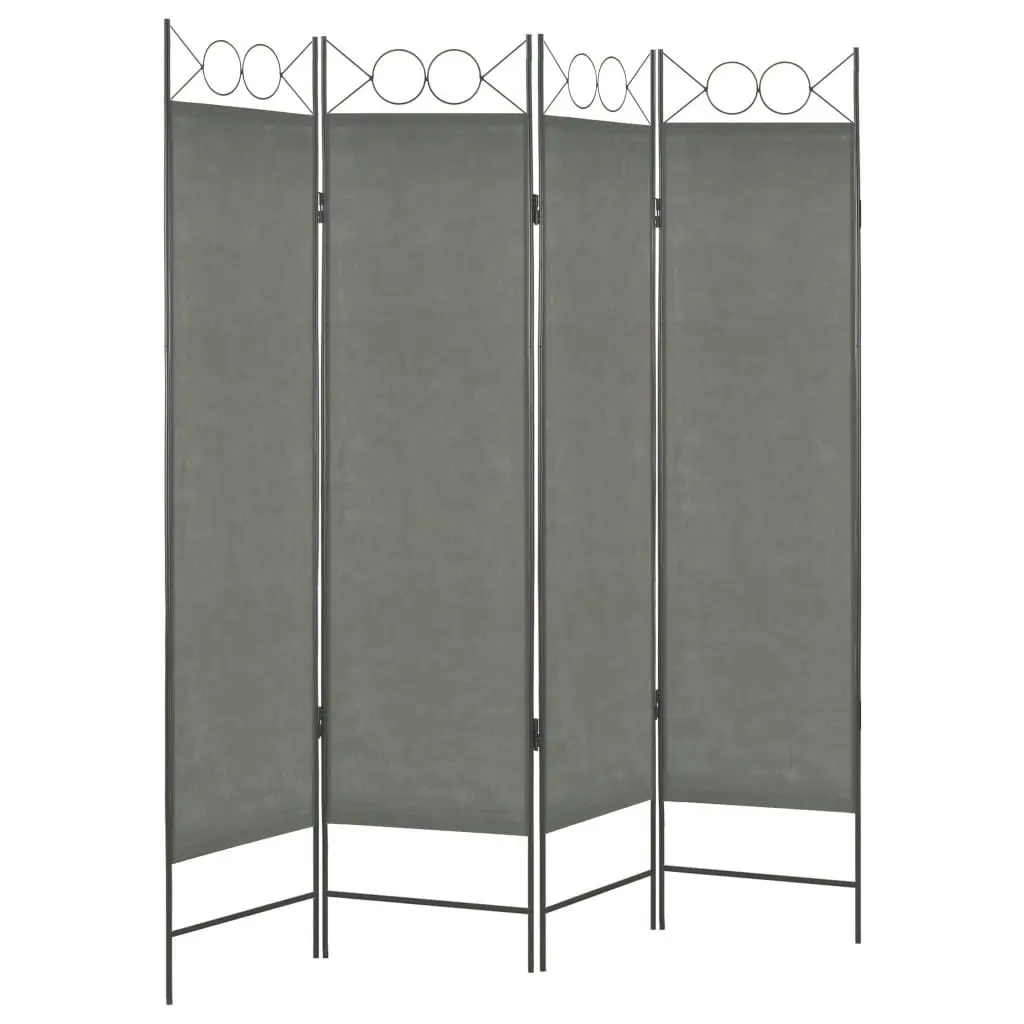 4-Panel Room Divider Anthracite 160x180 cm 280237