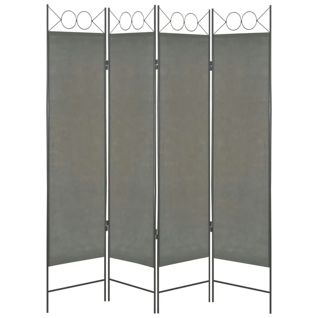 4-Panel Room Divider Anthracite 160x180 cm 280237