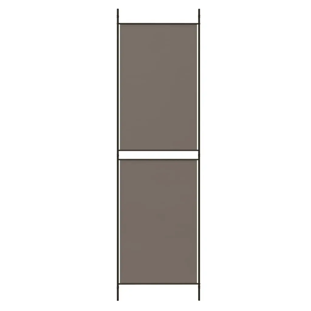 4-Panel Room Divider Anthracite 200x200 cm Fabric 350232