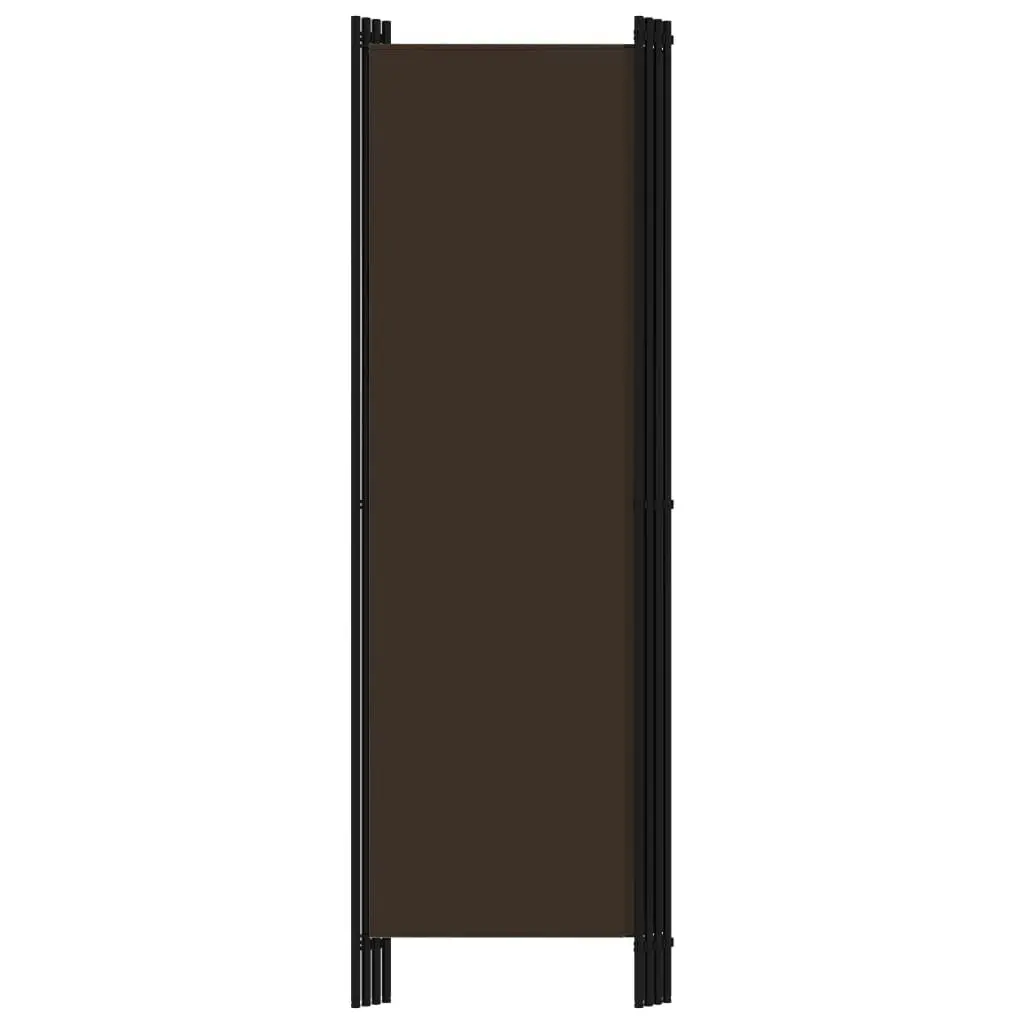 4-Panel Room Divider Brown 200x180 cm 320720