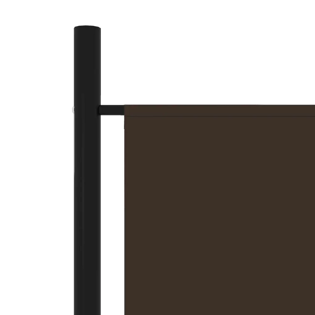 4-Panel Room Divider Brown 200x180 cm 320720