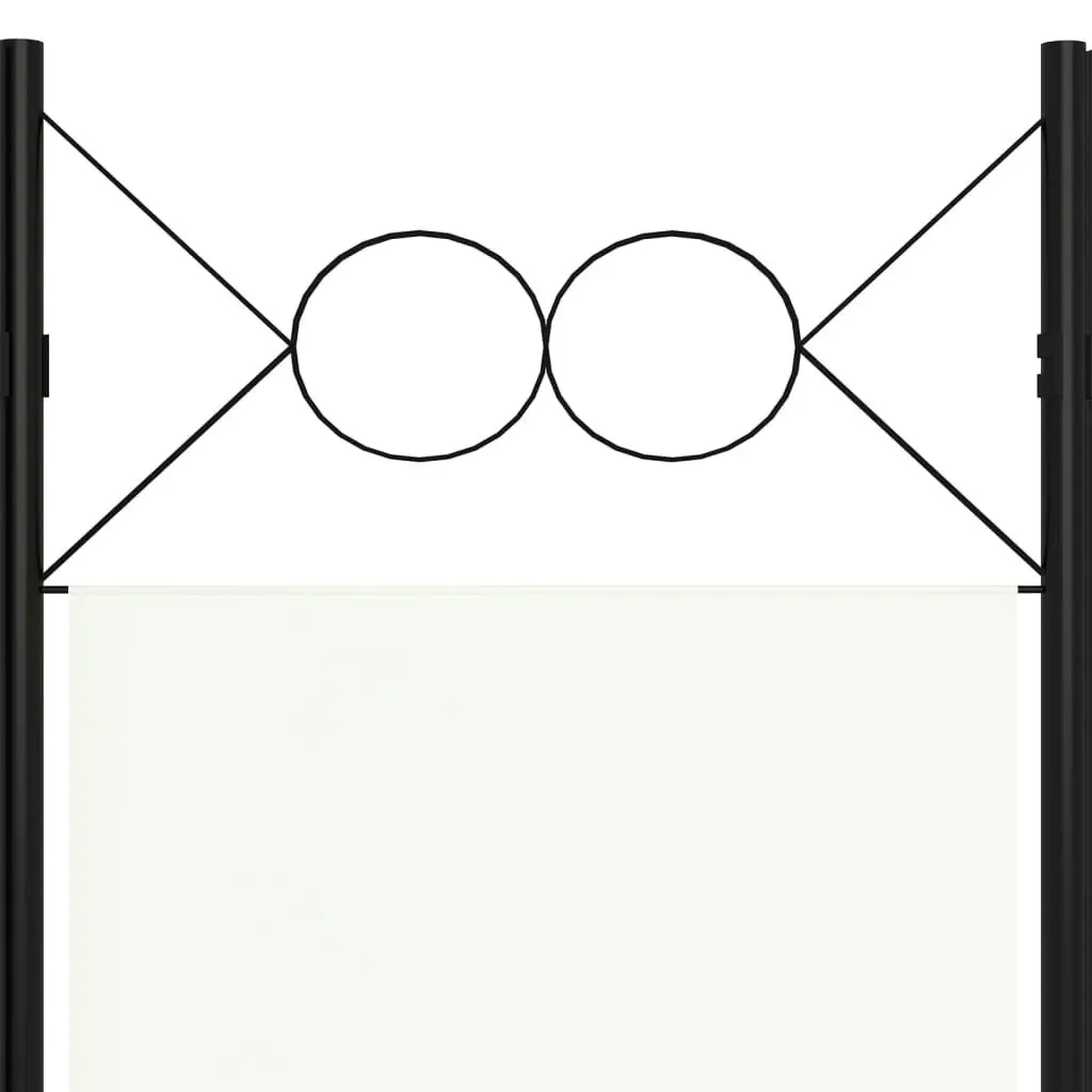 4-Panel Room Divider White 160x180 cm 320706