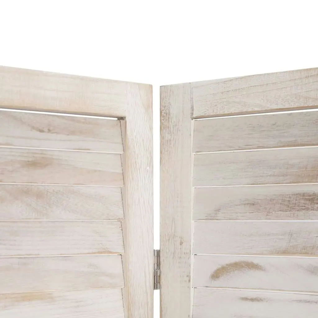 4-Panel Room Divider White 140x165 cm Wood 284200