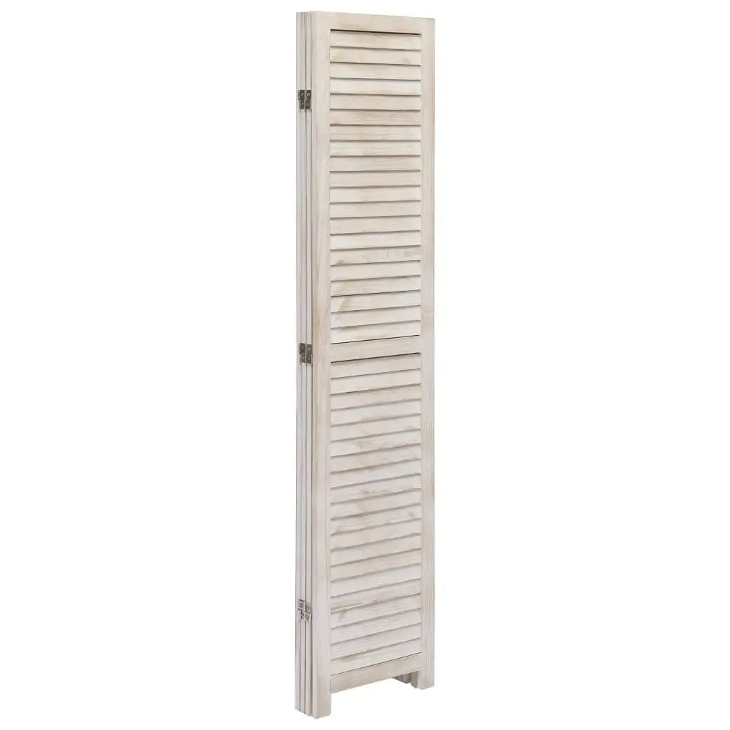 4-Panel Room Divider White 140x165 cm Wood 284200