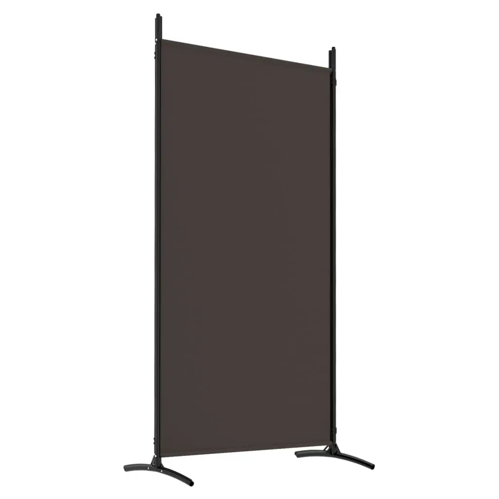 4-Panel Room Divider Brown 346x180 cm Fabric 350263