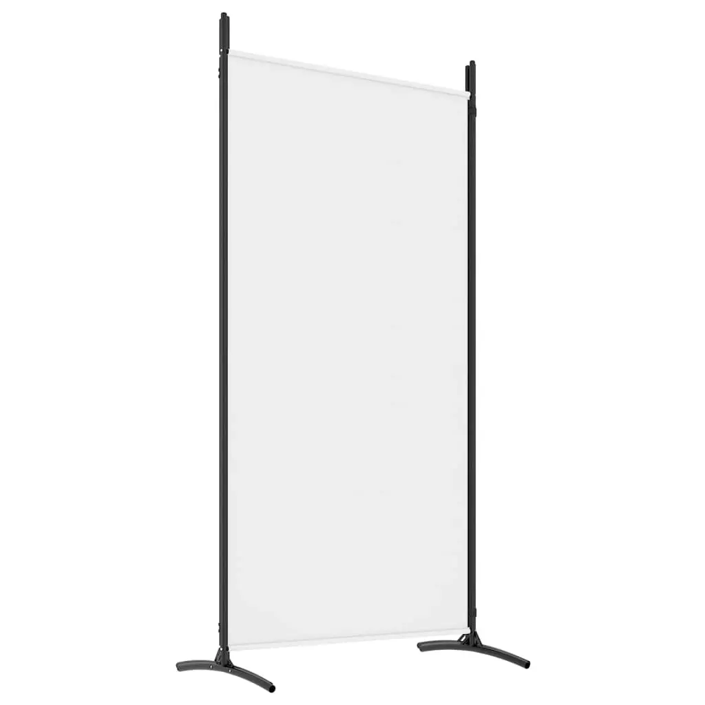 4-Panel Room Divider White 346x180 cm Fabric 350262