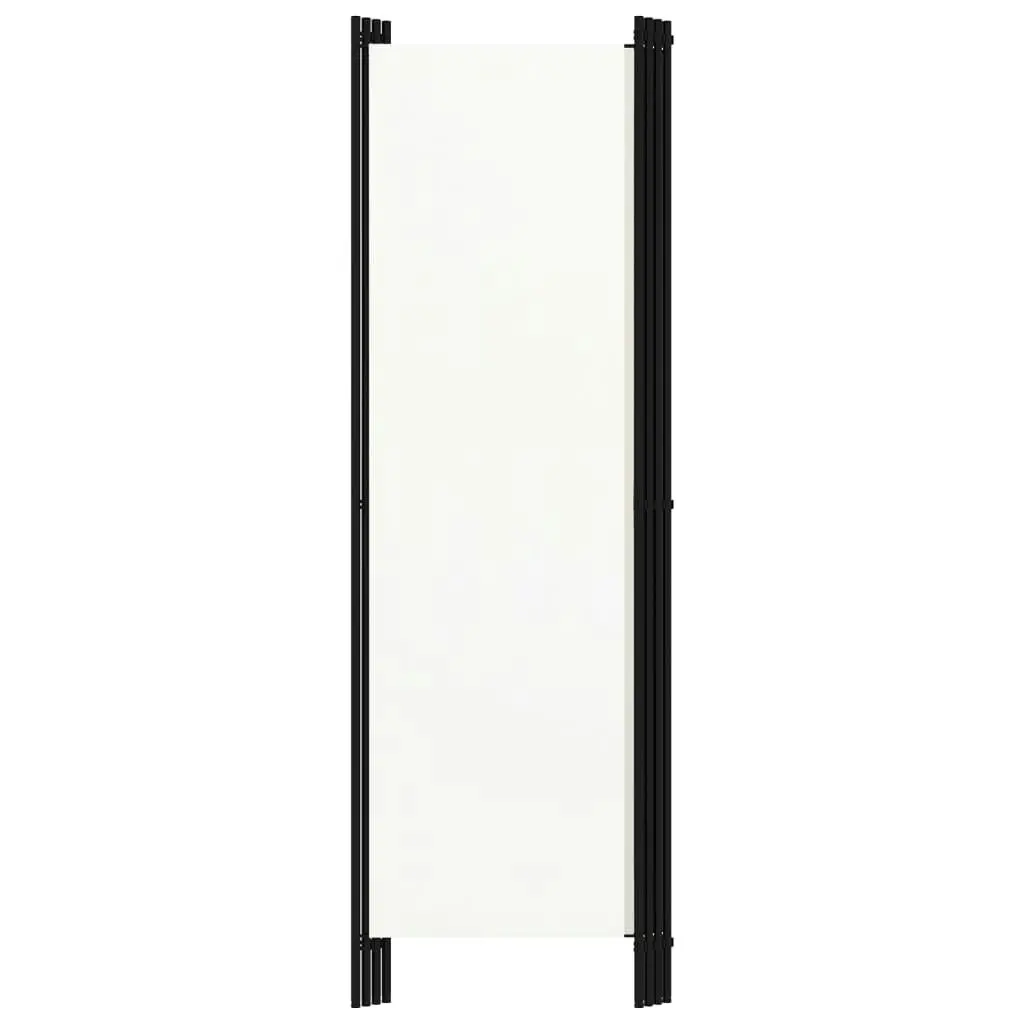 4-Panel Room Divider White 200x180 cm 320719