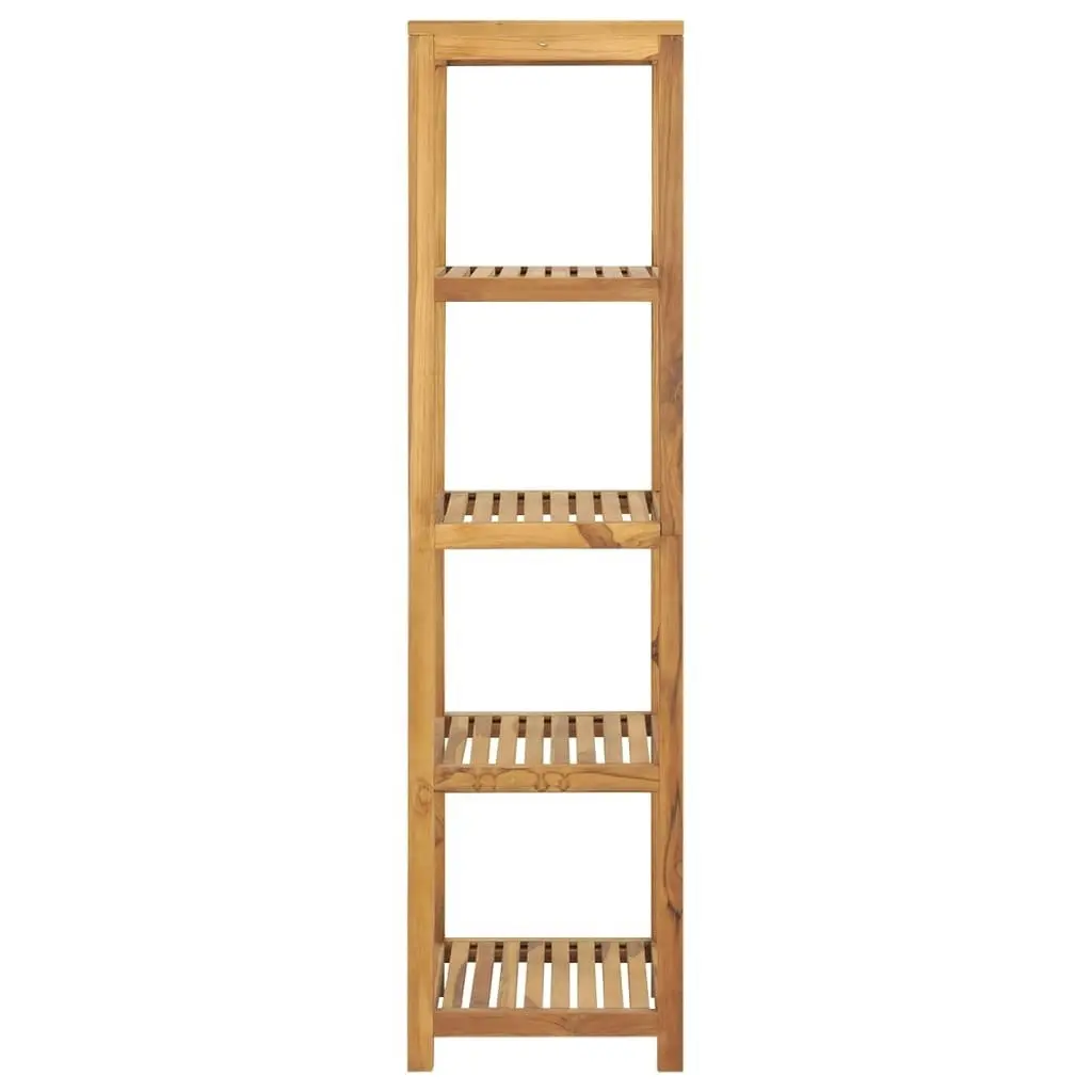 4-Tier Bathroom Storage Rack Solid Wood Teak 42x42x165 cm 318484