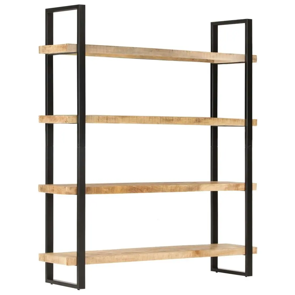 4-Tier Bookcase 160x40x180 cm Rough Mango Wood 321066